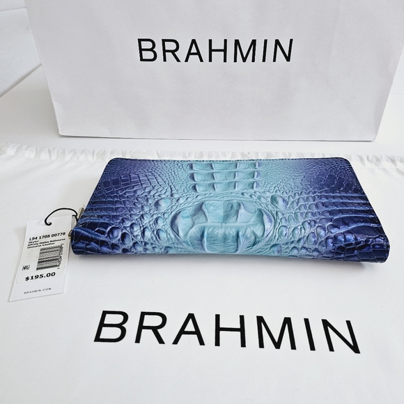 NWT Brahmin Affinity Ombre Melbourne Skyler Clutch - Picture 6 of 16